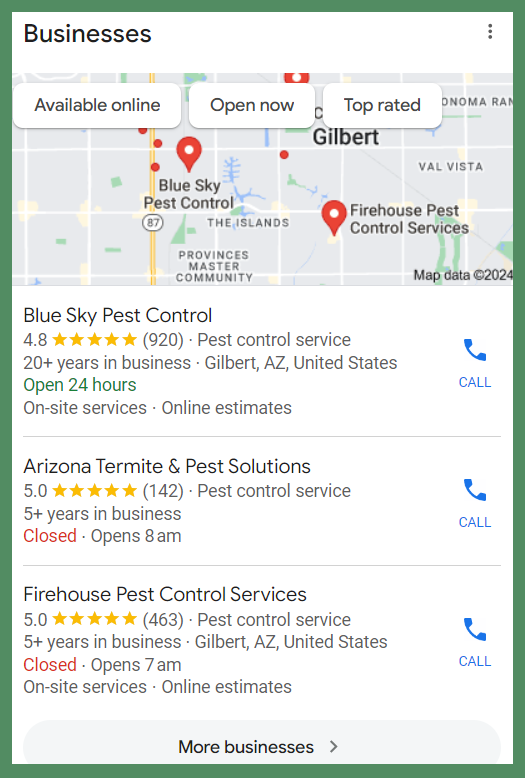 Google Business Profile — walkthrough screenshot