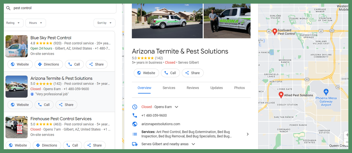 Google Business Profile — walkthrough screenshot