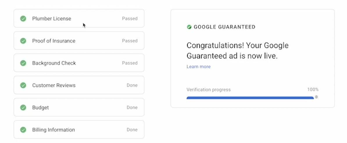 Local Service Ads — walkthrough screenshot