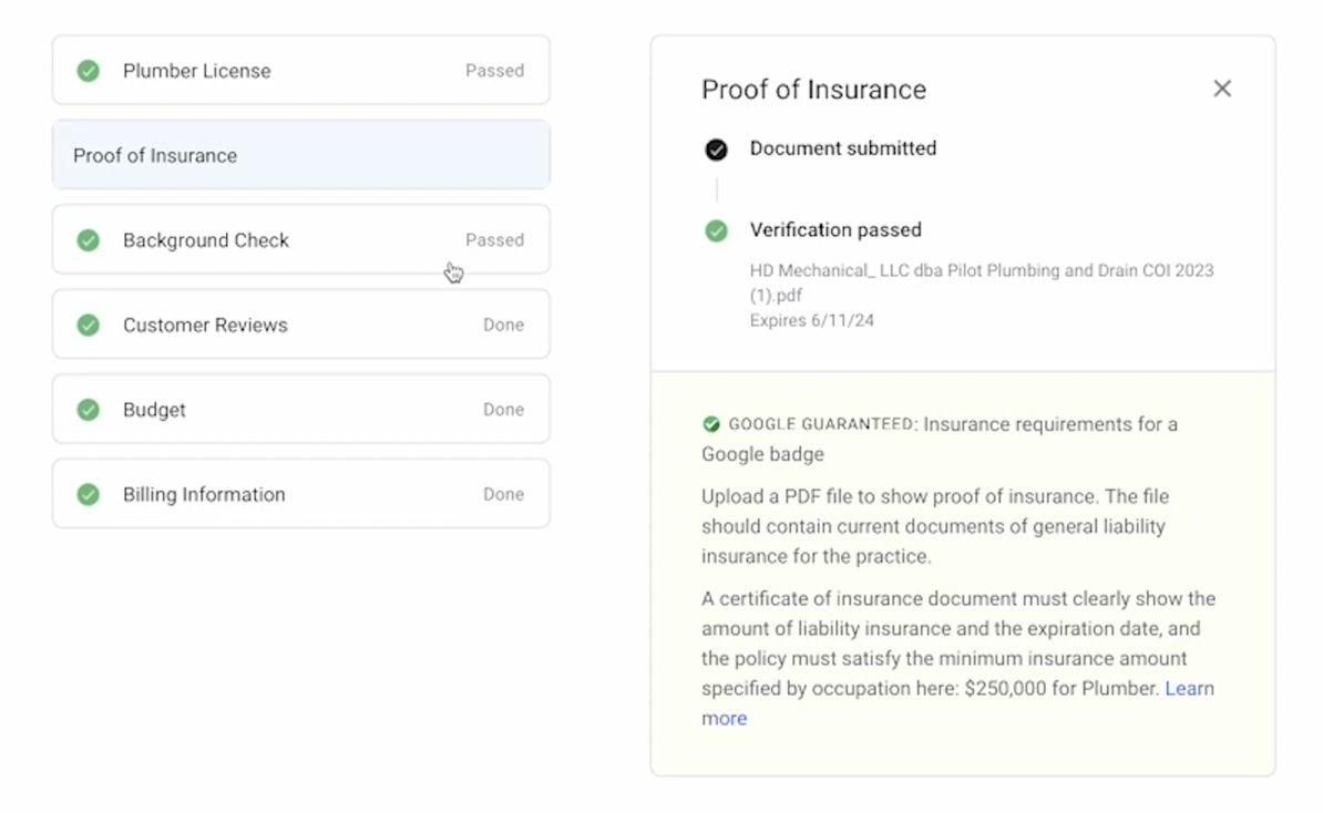 Local Service Ads — walkthrough screenshot