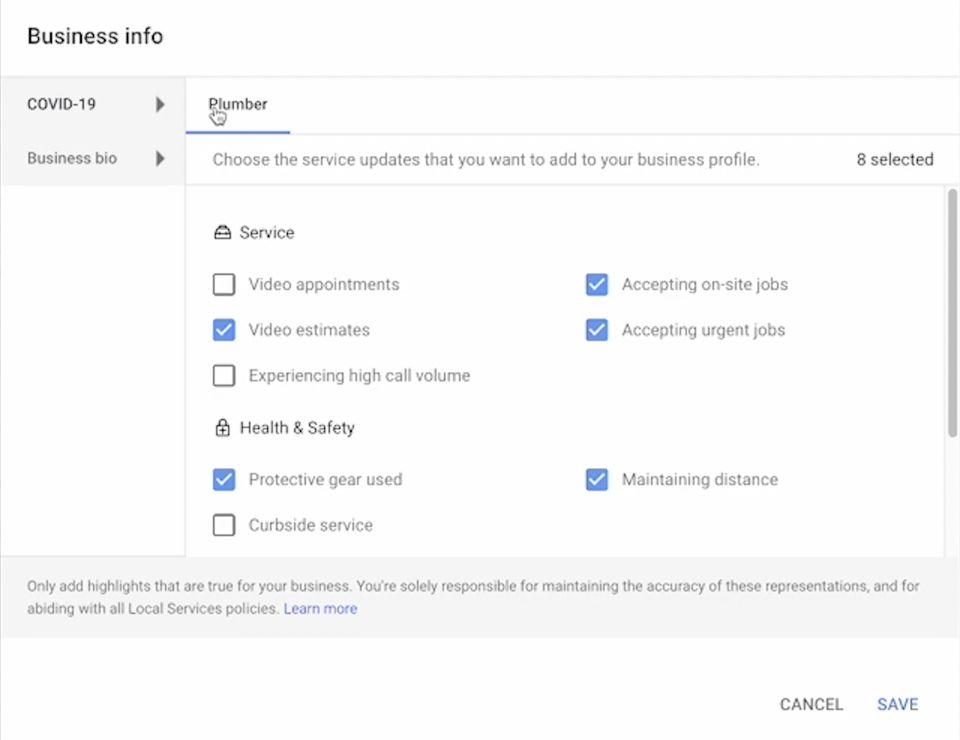 Local Service Ads — walkthrough screenshot