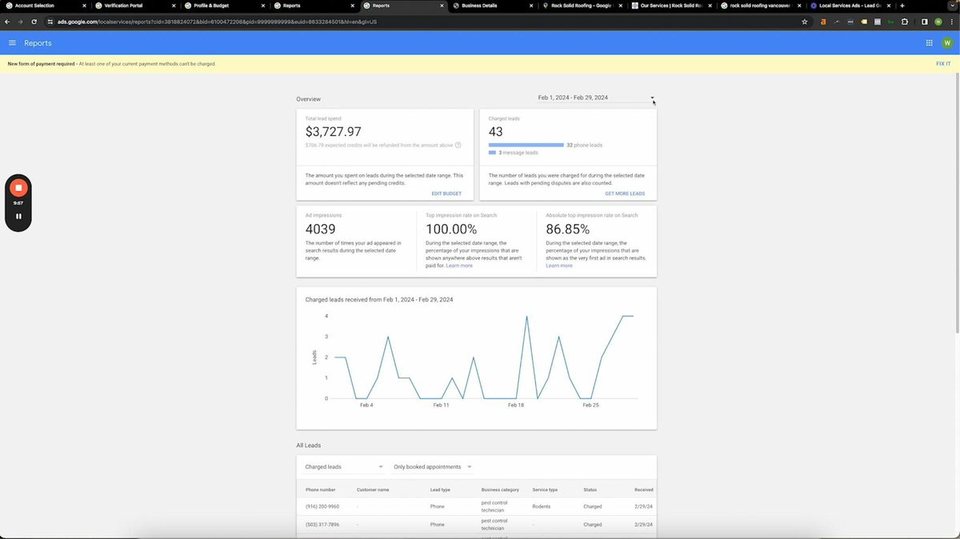 Local Service Ads — walkthrough screenshot