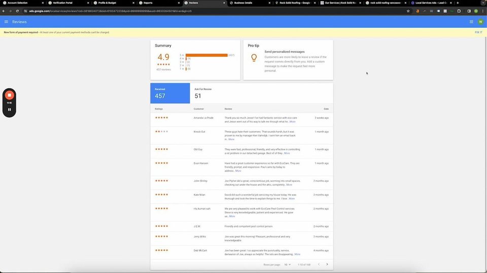 Local Service Ads — walkthrough screenshot