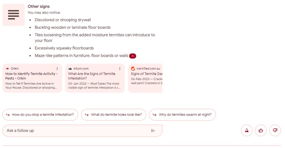 Search Generative Experience — walkthrough screenshot