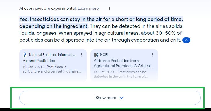 Search Generative Experience — walkthrough screenshot